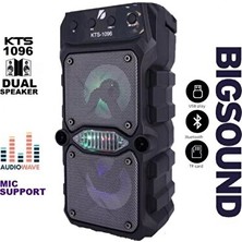 Velmora Çift Kanallı Işıklı Bluetooth Party Hoparlör, USB ve Sd Kart Girişli | Bilgisayar Hoparlörü