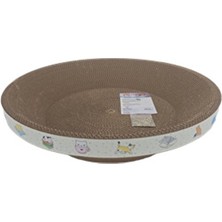 Velmora 46X46X10 cm Yuvarlak Kedi Karton Tırmalama, Doğal ve Ekonomik Çözüm | Kedi Tırmalaması