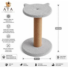 Velmora Kedi Yüzü Model Tırmalama Tahtası, 50 cm Büyük Oyun ve Tırmalama Alanı | Kedi Tırmalaması
