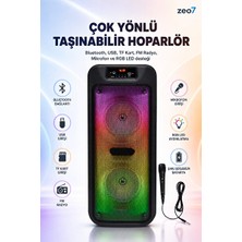 Velmora Rgb LED Işıklı , Çift 6.5'' Sürücü ve Tws Özelliği | Bluetooth Hoparlör