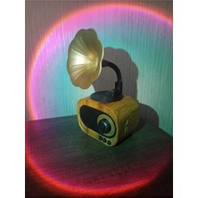 Velmora Gramofon Stili Radyo ve Hoparlör - Retro Tasarım | Nostaljik Radyo
