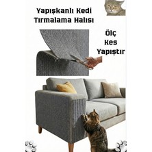Velmora Yapışkanlı Mobilya Koruyucu Kedi Tırmalama Matı 100X30 cm | Kedi Tırmalaması