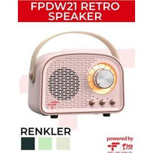 Velmora Retro Mini Taşınabilir Radyo, Bluetooth ve Tws Stereo Hoparlör | Nostaljik Radyo