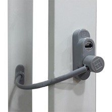 Velmora Pvc Pencere Güvenlik Kilidi - Çelik Halatlı Gri Tasarım, Güçlü Koruma | Koruyucu ve Kilit