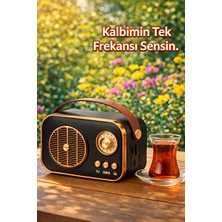 Velmora Vintage Tasarımlı Bluetooth Radyo ve Çoklu Medya Desteği | Nostaljik Radyo