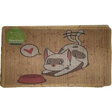 Velmora Desenli Jüt Halı Kedi Tırmalama Matı 70X43 cm | Kedi Tırmalaması