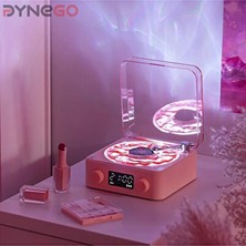 Velmora Bluetooth Subwoofer Plak Çalar, 3D Ses Dalgası ve Retro Tasarım ile Müzik K | Nostaljik Radyo