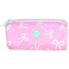 Kaukko Bow Kalem Çantası Mint-Pink K1878