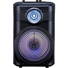 Velmora LED Işıklı Party Hoparlör ve Karaoke Mikrofon, Eğlence Dolu Ses Sistemi | Bilgisayar Hoparlörü