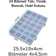Velmora 24 Bölmeli Takı ve Hobi Kutusu, Düzenleyici Kutu | Makyaj & Takı Organizeri