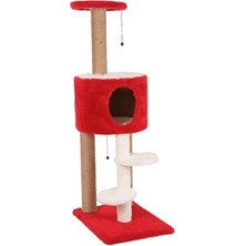 Velmora Kırmızı Platformlu Kedi Tıım | Kedi Tırmalaması