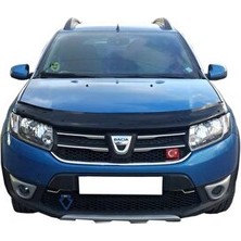 Velmora Dacia Sandero Stepway Siyah Kaput Rüzgarlığı Koruyucu | Oto Güneşlik Perde