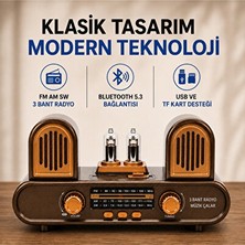 Velmora Retro Tasarımlı Çok Fonksiyonlu Bluetooth ve Fm/am Radyo | Nostaljik Radyo