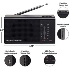 Velmora Taşınabilir Cep Tipi Fm Radyo - Kompakt ve Pratik | Nostaljik Radyo