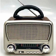 Velmora Antika Tarzı Retro Radyo Fm/am/sw, Düğmeli Nostaljik Tasarım | Nostaljik Radyo