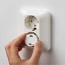 Velmora 12'li Beyaz Priz Güvenlik Kapağı, Elektrik Güvenliği | Koruyucu ve Kilit