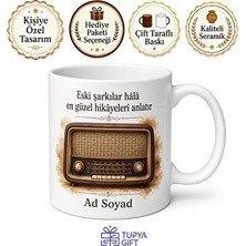 Velmora Nostaljik Radyo Temalı Bardak, Retro Tasarım ve Hediye Seçeneği | Kupa