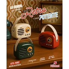 Velmora Vintage Stil Bluetooth Hoparlör ve Fm Radyo ile Güçlü Ses Deneyimi | Nostaljik Radyo