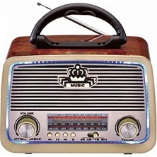 Velmora Ledli Nostaljik Müzik Kutusu - USB ve Sd Kart Destekli, Keyifli Dinleme | Nostaljik Radyo