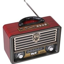 Velmora Retro Tarzda Bluetooth ve Fm Radyo Özellikli Ahşap Görünümlü Hoparlör | Nostaljik Radyo