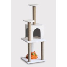 Velmora Oyuncaklı Lüks Kedi Evi, Eğlence ve Konfor Bir Arada | Kedi Tırmalaması