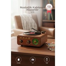 Velmora Plak Görünümlü Kablosuz Bluetooth Hoparlör ile Nostaljik Müzik Deneyimi | Nostaljik Radyo
