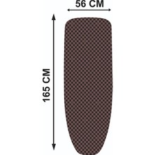 Velmora 165X56 cm Kahverengi Ütü Masası Kılıfı, Koruyucu ve Şık Tasarım | Ütü Masası ve Aksesuarı