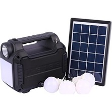 Velmora Güneş Enerjili 4 Ampullü Kamp ve Bahçe Aydınlatma Cihazı, Pratik ve Çevre D | Solar Aydınlatma