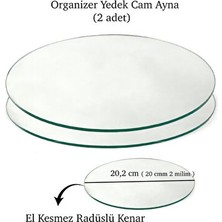 Velmora Yedek Aynalı Makyaj Organizeri Seti | Makyaj & Takı Organizeri