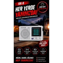 Velmora Mini Çok Fonksiyonlu Taşınabilir Radyo, Fm ve Tüm Bant Desteği | Nostaljik Radyo