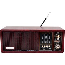Velmora Büyük Ahşap , Am/fm ve Bluetooth Özellikleriyle Şık Tasarım | Nostaljik Radyo