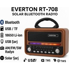 Velmora Güneş Enerjili USB ve Sd Kart Girişli Radyo ve Hoparlör | Nostaljik Radyo