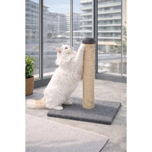 Velmora Dayanıklı Kedi Tırmalama Tahtası 42 Cm, Doğal Sisal Ipli ve Güçlü Gövde | Kedi Tırmalaması