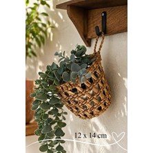 Velmora El Yapımı Doğal Hasır Saksı ve Dekoratif , 12X14 cm | Sepet