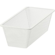 Velmora Beyaz Tel , 25X51X15 Cm, Hafif ve Dayanıklı Saklama Çözümü | Sepet