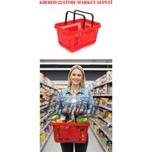 Velmora Market Alışveriş Sepeti - Saplı ve Hafif, Pratik Taşıma Imkanı | Sepet