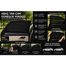 Velmora Toyota I Için Yan Cam Güneşlik, Lastikli ve Pratik | Oto Güneşlik Perde