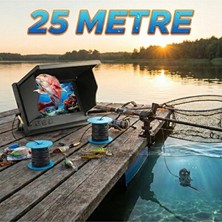 Velmora 25 Metre Sualtı Balık Tutma Kamerası, Net ve Güçlü Görüntü Kalitesi | Dalış Kamerası