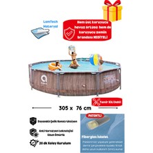 Velmora Büyük Boy Fiberglas Iskeletli Bahçe | Şişme Havuz & Aksesuarı