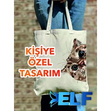 Velmora Özel Baskılı Ham Bez Çanta, Doğal ve Dayanıklı Tasarım | Pazar Arabası & Çantası