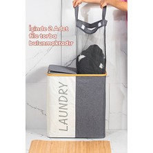 Velmora Banyo Düzenleyici ve Kirli , 59X53,5 cm Boyutlarında | Çamaşır Sepeti