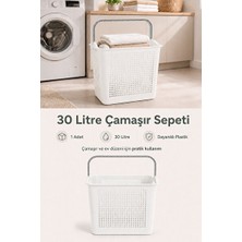 Velmora Çok Amaçlı Taşınabilir ve Banyo Düzenleyici, Kulplu Plastik | Çamaşır Sepeti