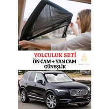 Velmora Yan ve Ön Cam Güneşlik Seti, Koruma ve Güneşlik | Oto Güneşlik Perde