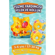 Velmora Çocuklar Için Can Yelek ve Yüzme Kolluk Seti - Güvenli Yüzme Yardımı | Deniz Malzemesi