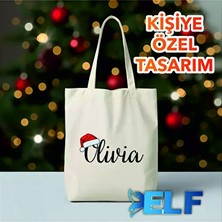 Velmora Kişiye Özel Yazılı Bez Çanta, Desenli ve Dayanıklı | Pazar Arabası & Çantası