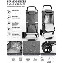 Velmora Isı Yalıtımlı ve Su Geçirmez Market Arabası | Pazar Arabası & Çantası