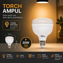 Repplam Horoz Sarı Işık Torch Ampul Yüksek Lümen Yüksek Işık Büyük Ampul Jumbo Ampul