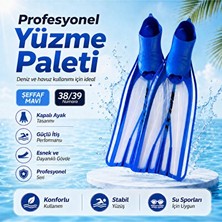 Velmora Split Profesyonel Yüzme ve Dalış Paleti, Kapalı Ayak, 38-39 Numara | Palet & Patik