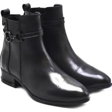 Venüs Deri Kadın Topuklu Casual Bot Siyah 2152711K