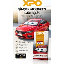 Velmora Kırmızı Şimşek Gözlü Metalize Güneşlik, Araç Için Koruma | Oto Güneşlik Perde